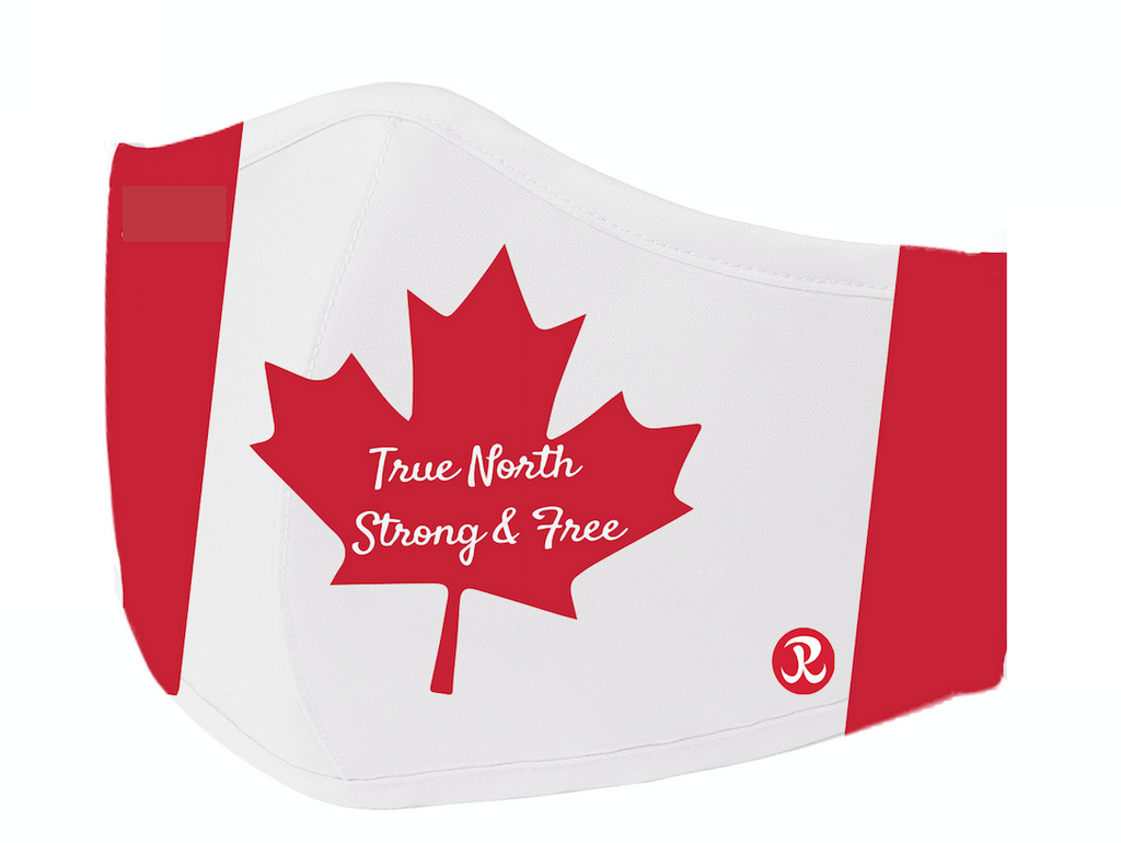Reusable Cloth Fashion Mask - Canada True North Strong design mockup