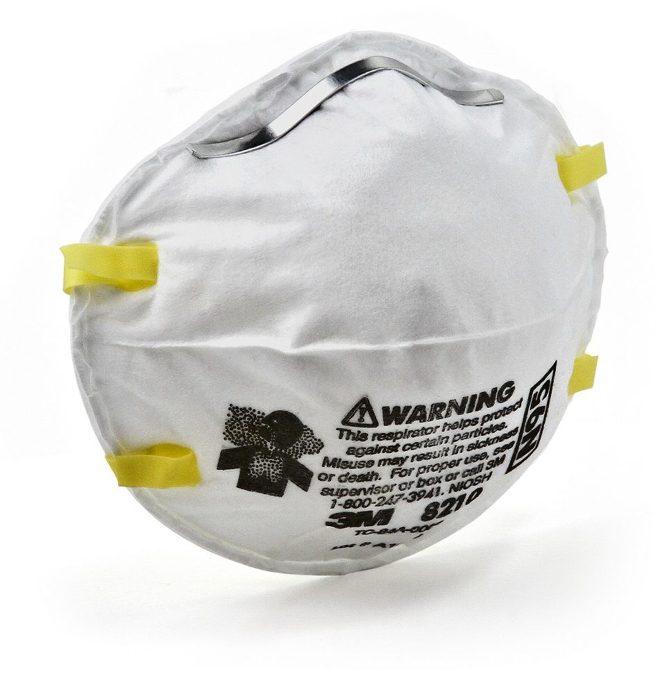 3M N95 Mask, 8210 mask outer view