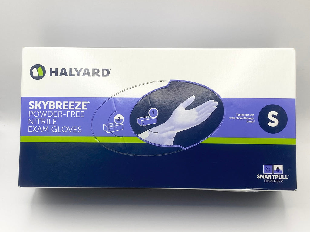 HALYARD NITRILE EXAM GLOVES packaging box