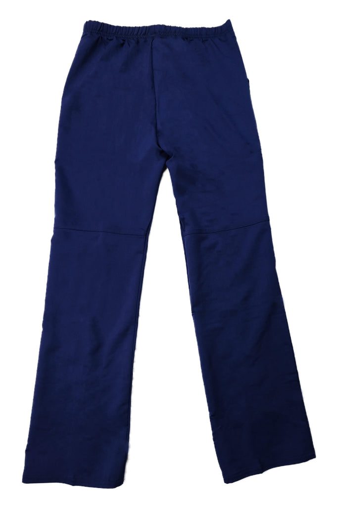 Women's Flex 3-Pocket Scrub Pants in shade navy back view