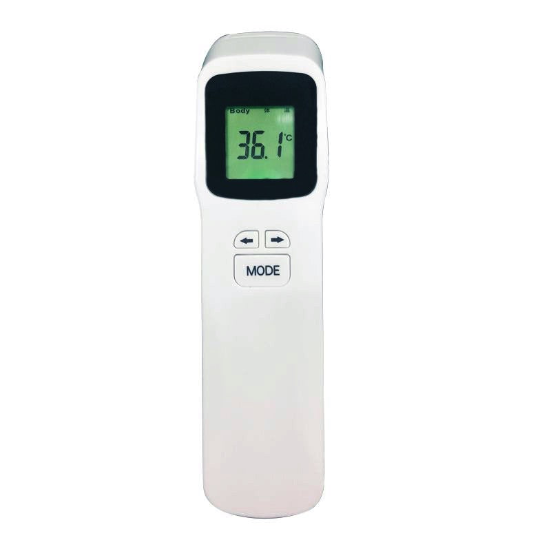 FZK Infrared Forehead Thermometer front view of display and operating buttons
