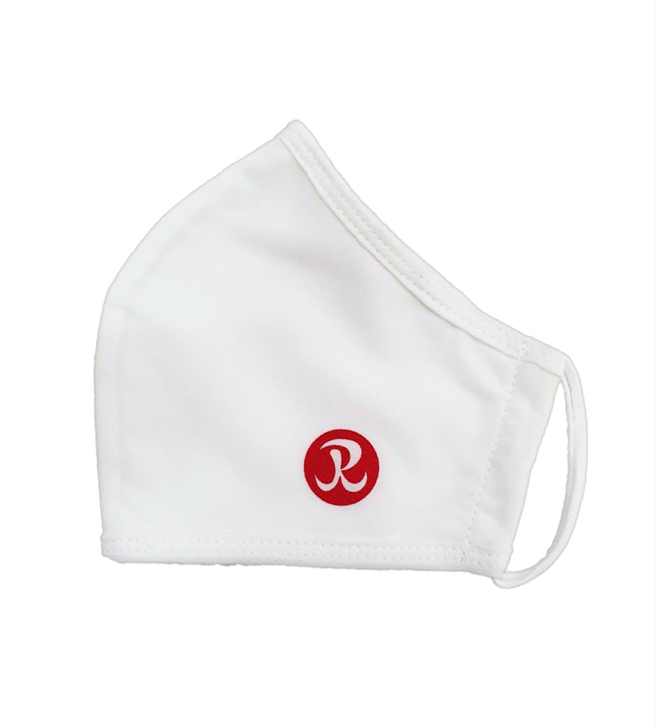 Reusable Cloth Mask With Built in Filter in white