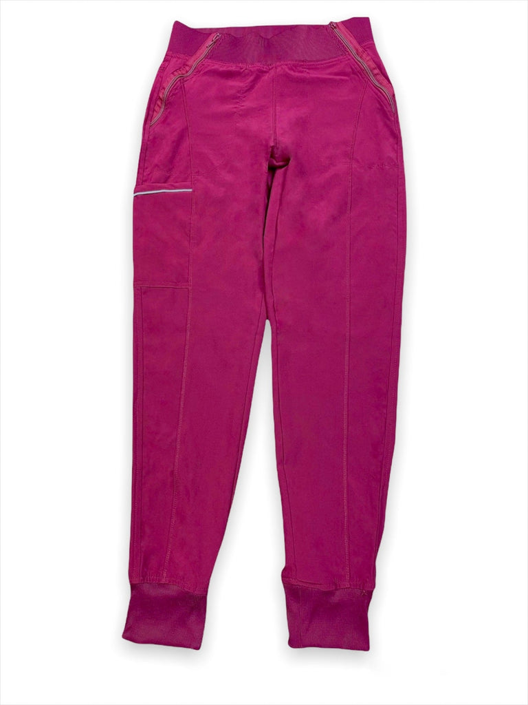 Men's Performance Scrub Jogger in shade wine front view