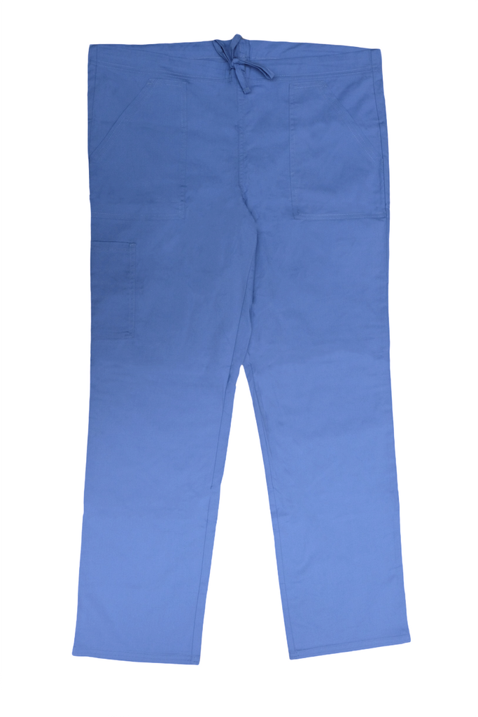 Women's Drawstring Relaxed Fit Scrub Pants in periwinkle front view
